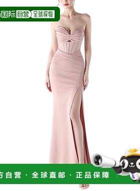 自营 KALINNU Maxi连衣裙-浅粉色 美国奥莱直发长裙