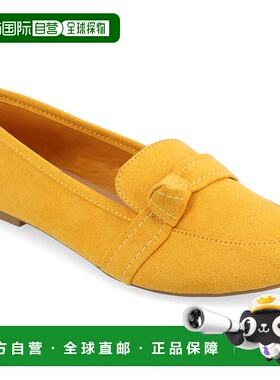 自营Journee Collection 女式 Marci 平底鞋 - 芥末黄 美国奥莱直