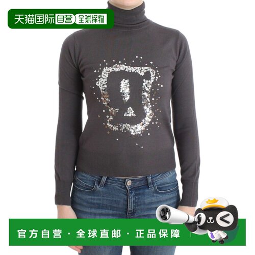 自营John Galliano turtleneck cotton Women's sweater - brown