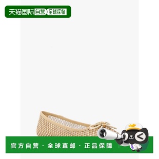 自营michael korsSavannah Embellished Mesh Ballet Flat - pale