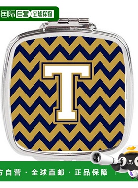 自营 Carolines Treasures CJ1057-TSCM 字母 T 雪佛龙海军正品