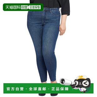 NYDJ 美国奥莱直发紧身裤 Ami 蓝色 高腰紧身牛仔裤 自营