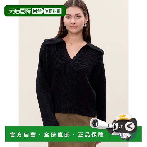 自营rebecca taylorKiselle针织毛衣-黑色 美国奥莱直发
