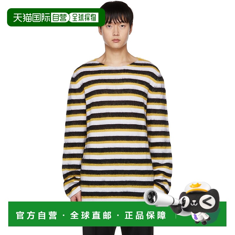 1h可退 香港直邮潮奢 Marni 玛尼 男士 多色条纹毛衣 DVMG0039Q1U