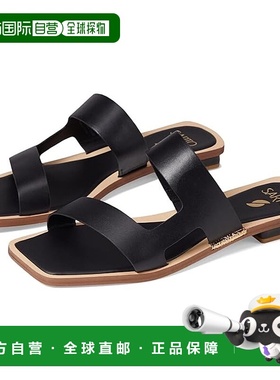 1h可退 香港直邮潮奢 franco sarto 女士 Emily 凉拖 black黑色