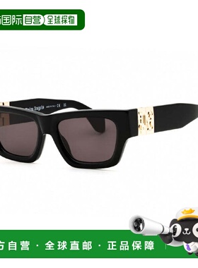 自营Palm Angels Sunglasses Square Full Rim, Yellow Frame And