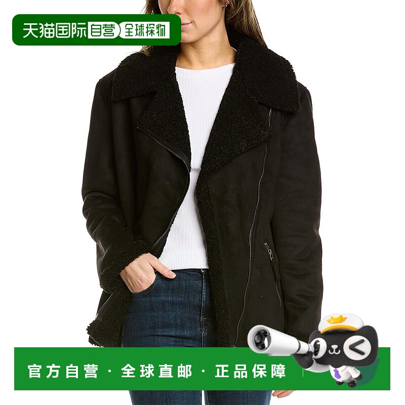 自营Max Studio Plush Lined Jacket - black 美国奥莱直发外套
