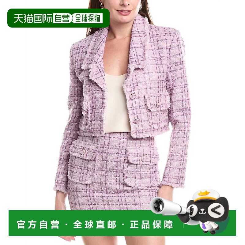 自营endless roseBoucle Tweed Lady Blazer In Lavender - laven