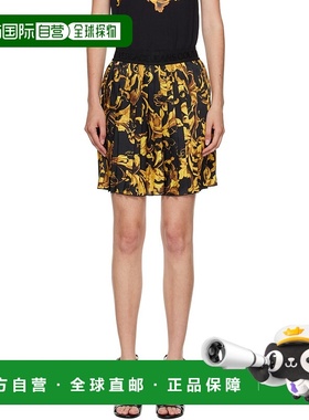 1h可退 香港直邮潮奢 versace 范思哲 女士 黑色 & 金色 Porcelai