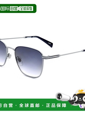 自营 levi's李维斯中性款52毫米灰色太阳镜-哑光蓝灰色 美国奥莱