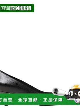 自营Stuart Weitzman Kitten Leather Pumps - black 美国奥莱直