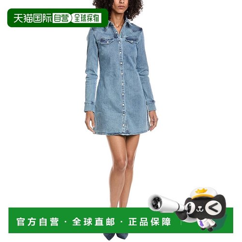 自营Amanda Uprichard Forrester Dress - blue 美国奥莱直发