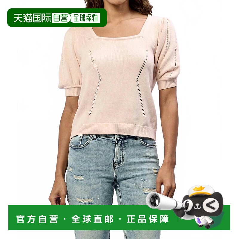 自营dear john denimEline Puff Sleeves Top In Sepia Rose - se