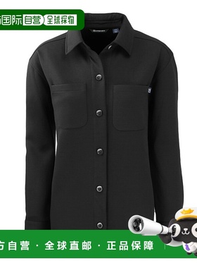 自营 cutter & buckCutter&Buck Roam环保再生女式衬衫夹克-黑色
