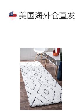 nuLOOM 手工簇绒 Beaulah 长毛地毯 - 白色 【美国奥莱】直发