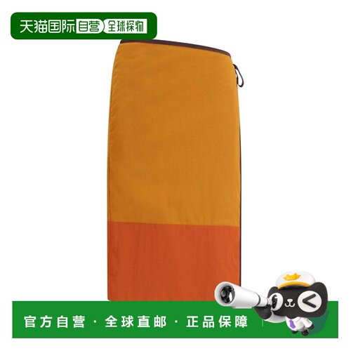 自营Saint Laurent Nylon Midi Women's Skirt - orange 美国奥莱
