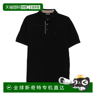 黑色 自营 T恤和Polo衫 Emporio 美国奥莱直发 Armani男式