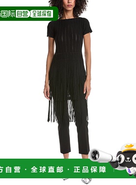 自营Toccin Kyra Boatneck Fringe T-Shirt - black 美国奥莱直发