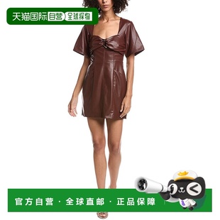 美国奥莱直发服饰 红色 自营AMUR Joey迷你连衣裙