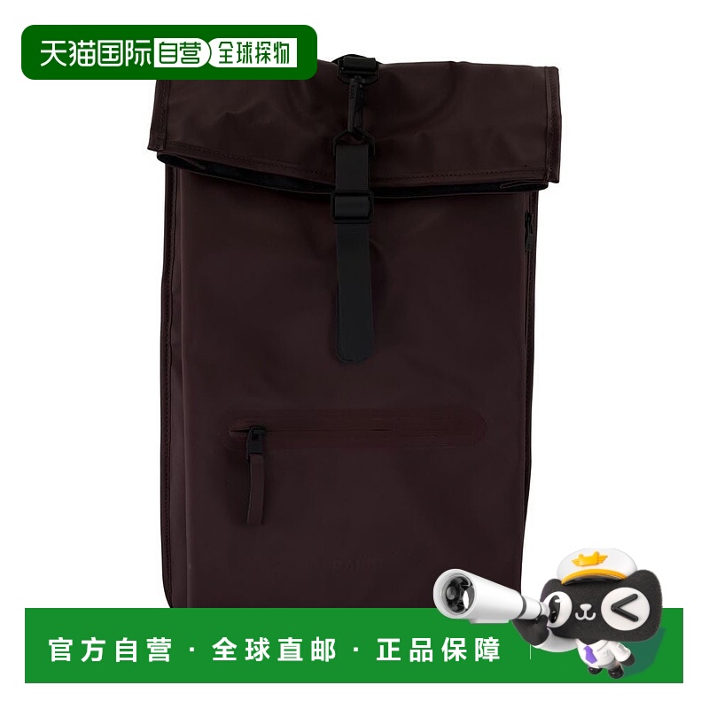 自营rainsRolltop Rucksack W3 Backpack - Synthetic - Burgundy