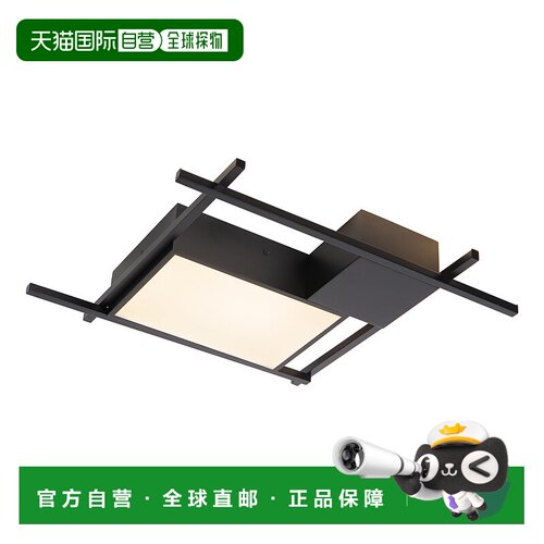 自营 vonnRadium VRCF49304BL 19 英寸黑色集成 LED 矩形吸顶灯 -