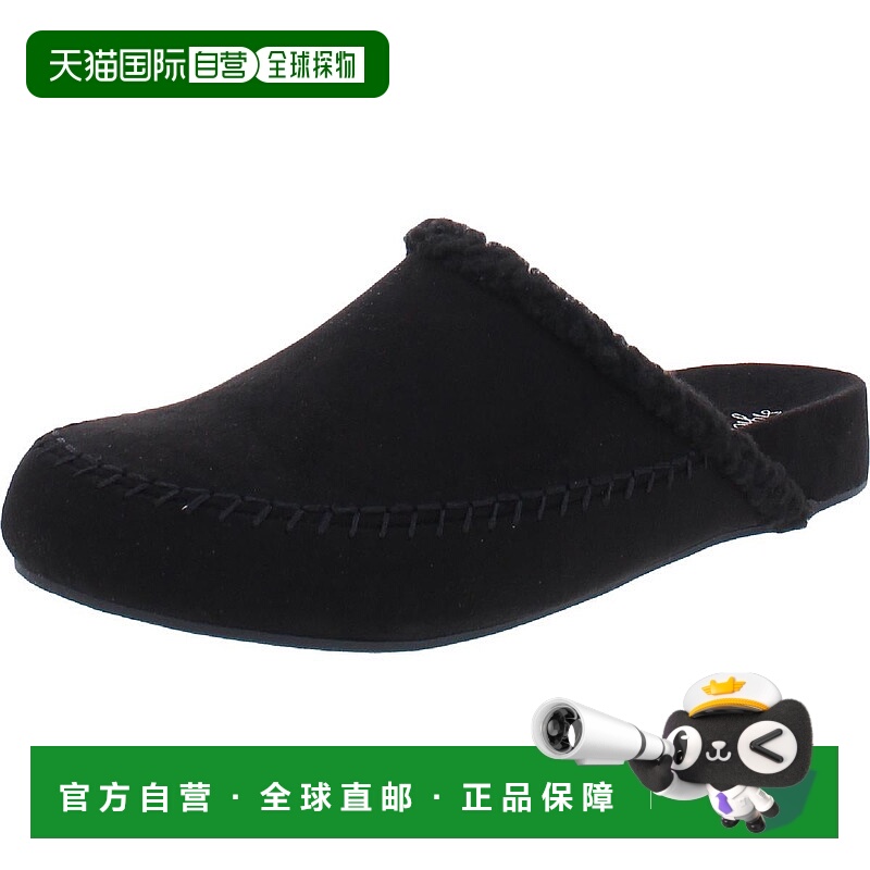 自营style & co.Brooklynn女式人造毛皮衬里Moc鞋头拖鞋-黑色mc