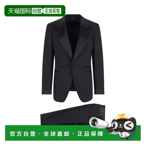 自营tom ford黑色O'Connor羊毛西装-黑色 美国奥莱直发