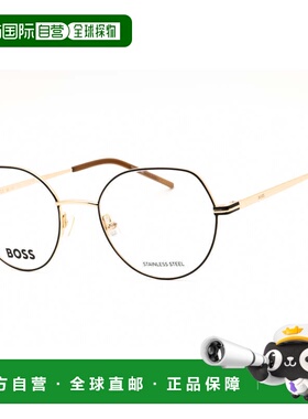 自营hugo bossBOSS 1591 0RHL 00金色黑色51mm-金色黑色 美国奥莱