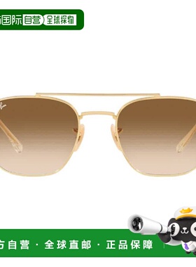 自营ray-banRay Ban Brown Gradient Irregular Unisex Sunglasse