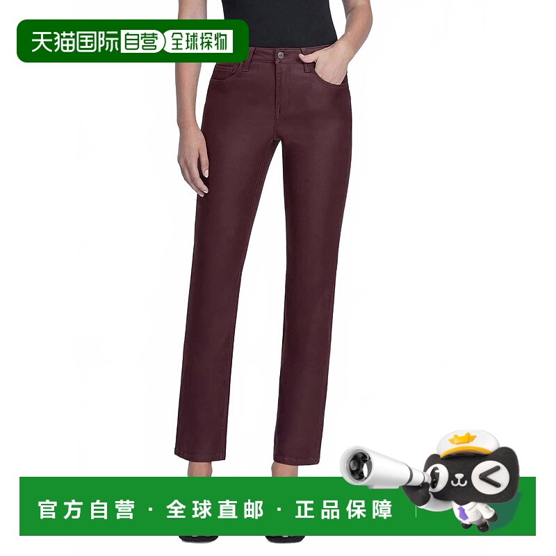 自营vervetWomen's Coated High Rise Slim Straight Jeans In Bu