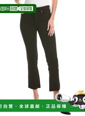 自营DL1961 Mara Black Peached Ankle Straight Leg Jean - blac