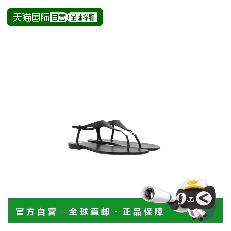 1h可退 香港直邮潮奢 Saint Laurent 圣罗兰 女士 圆头平底凉鞋 8,女鞋,时装凉鞋,淘宝优惠券,粉丝福利购,淘宝优惠卷