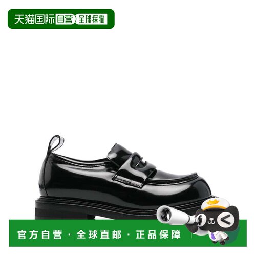 自营moschinoPenny Slot Women's Flat Shoes - black 美国奥莱直