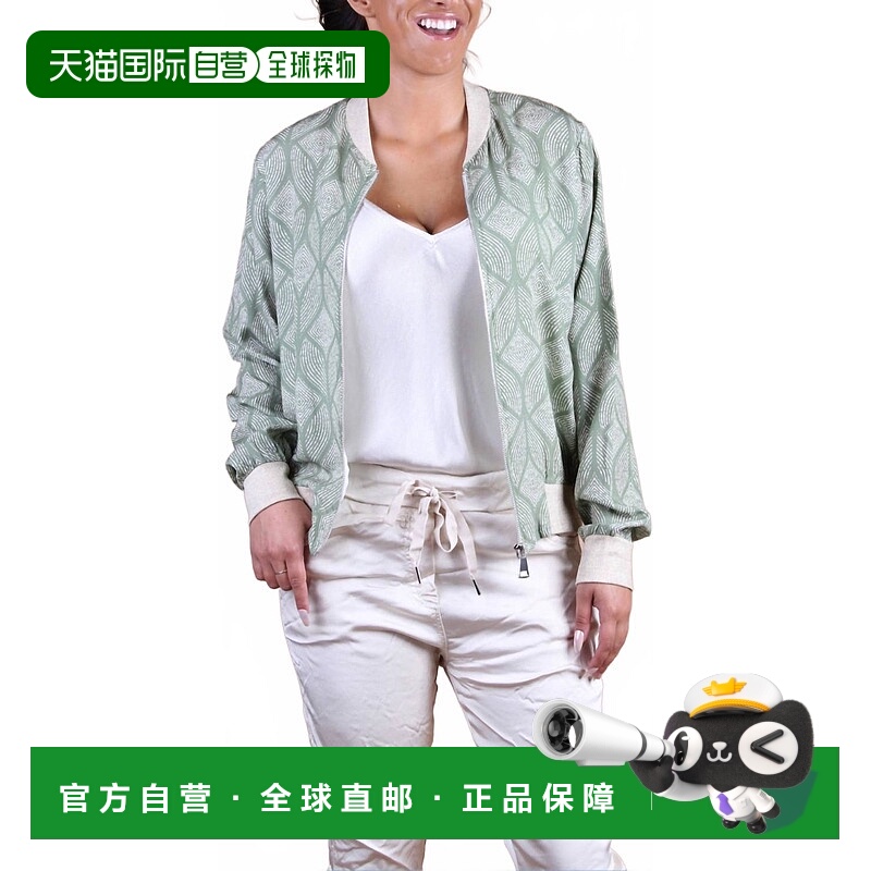 自营gigi modaAccona Bomber Jacket In Olive - olive 美国奥莱