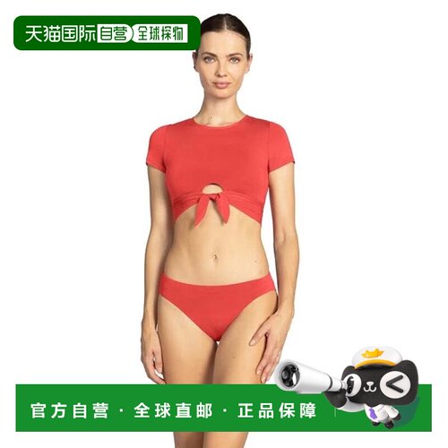 自营Robin Piccone Ava比基尼泳装泳装沙滩JDM2793-粉色 美国奥莱
