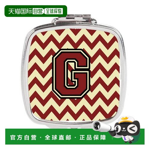 自营 Carolines Treasures CJ1061-GSCM 字母 G 雪佛龙栗色正品