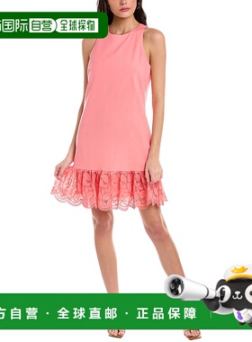 自营 Trina Turk 浆果直筒早秋新款连衣裙 粉红色 美国奥莱直发