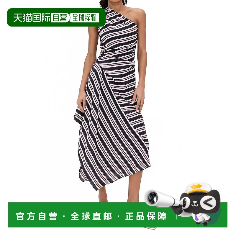 自营a.l.c.Lyn连衣裙，海军蓝条纹 美国奥莱直发