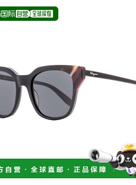 自营Salvatore Ferragamo 女士太阳镜 SF875S 001 黑色/多色 53