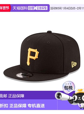 自营New Era 9Fifty Pittsburgh Pirates Snapback Hat - Black -