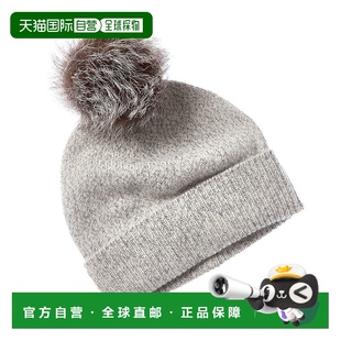 自营sofiacashmere Marl羊绒帽-灰色 美国奥莱直发帽子