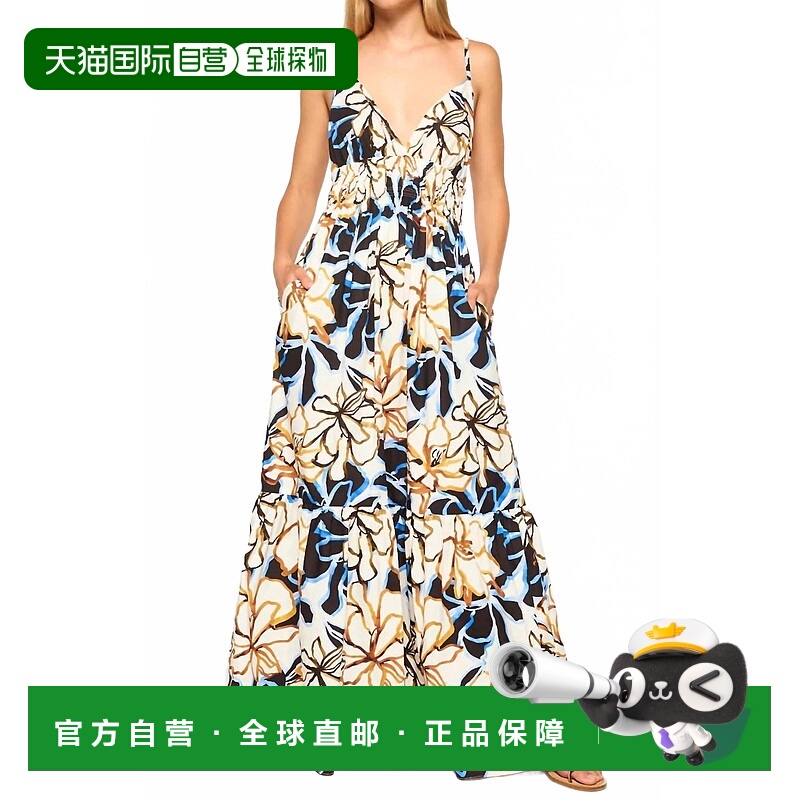 自营misa los angelesCintra Maxi连衣裙大胆花朵-大胆花朵 美国