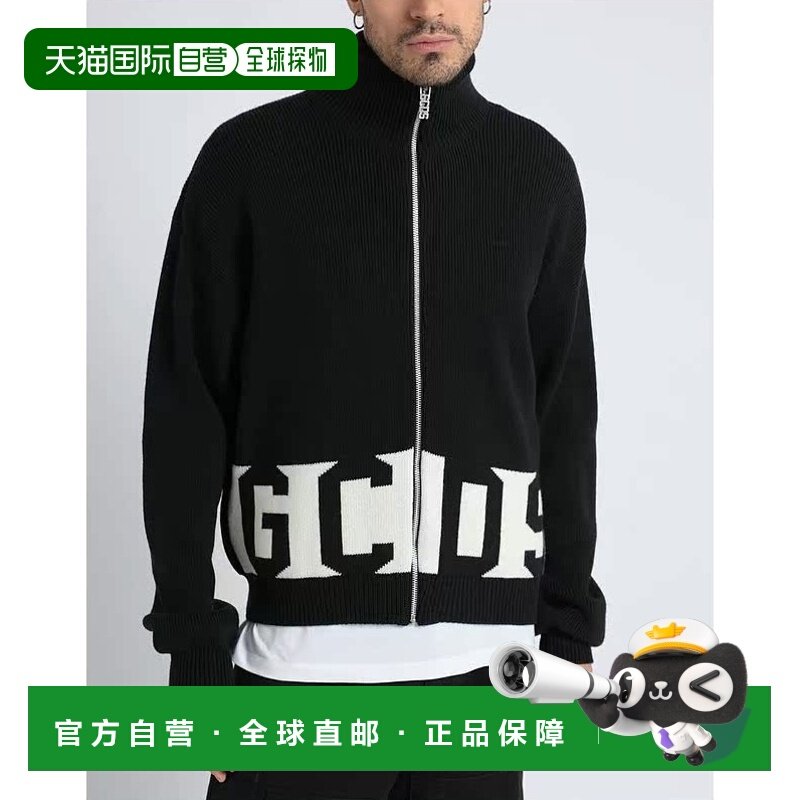 1h可退 【美国直邮】GCDS开衫男装针织衫 双色提花高领设计 50 羊