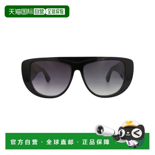 自营alaiaShield-Frame醋酸纤维太阳眼镜-黑色黑色灰色 美国奥莱