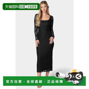 Lace Square black Women 美国奥 Dress Maxi 自营Bebe Beck