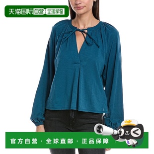 Chiara上衣 LTD 蓝色 美国奥莱直发长袖 性感 自营 泡泡袖 Nation