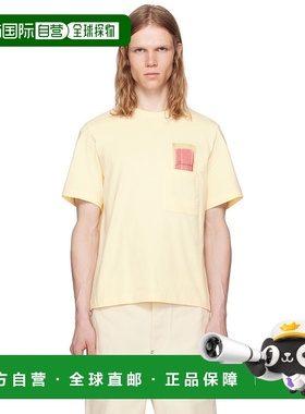 1h可退 香港直邮潮奢 Jacquemus 男士 黄色 Le T-shirt Esquimau