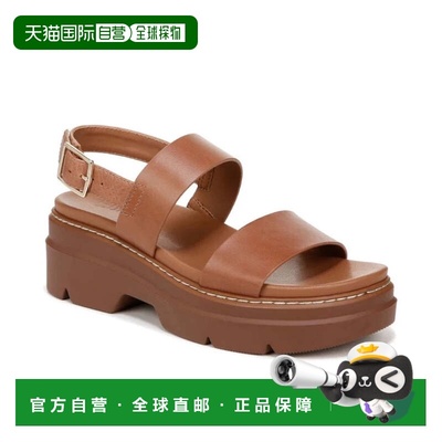 自营Naturalizer Darry Sandals Women's Brown Leather Platform