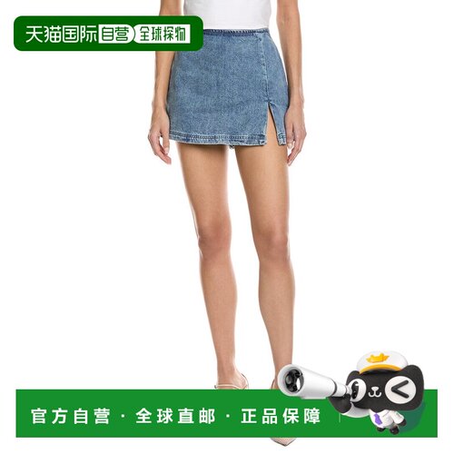自营Amanda Uprichard Dale Denim Skort - blue 美国奥莱直发