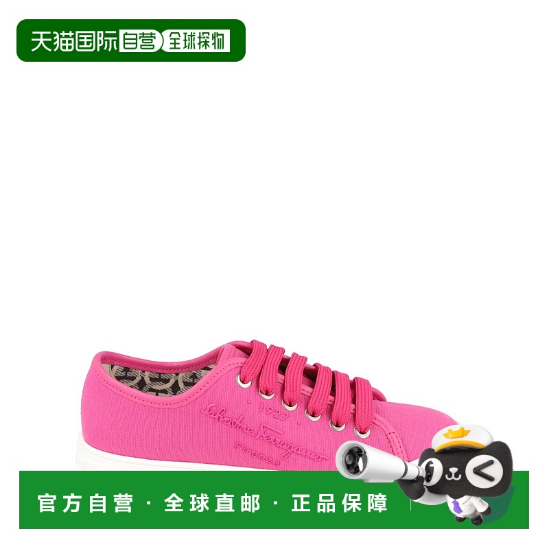 自营salvatore ferragamo地中海低帮运动鞋-粉红色 美国奥莱直发